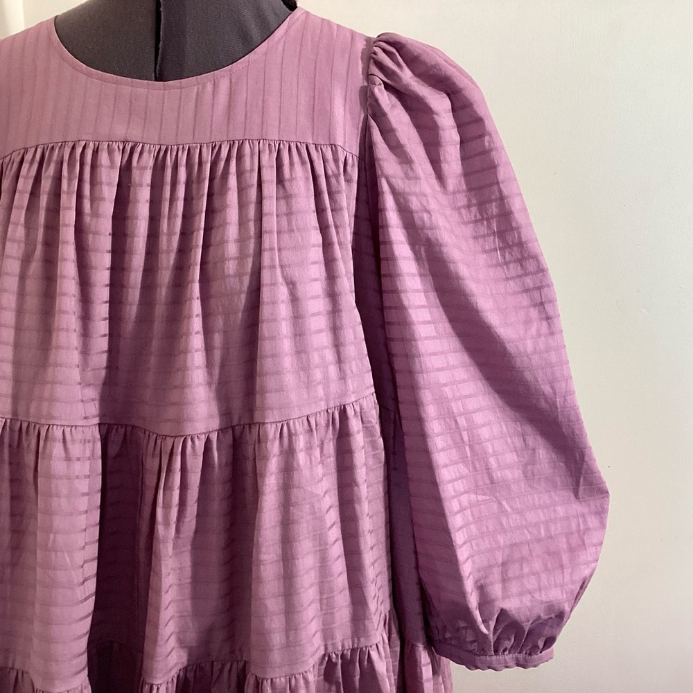 Summersalt The Tiered Mini Oversized Babydoll Dress Large - Picture 8 of 15